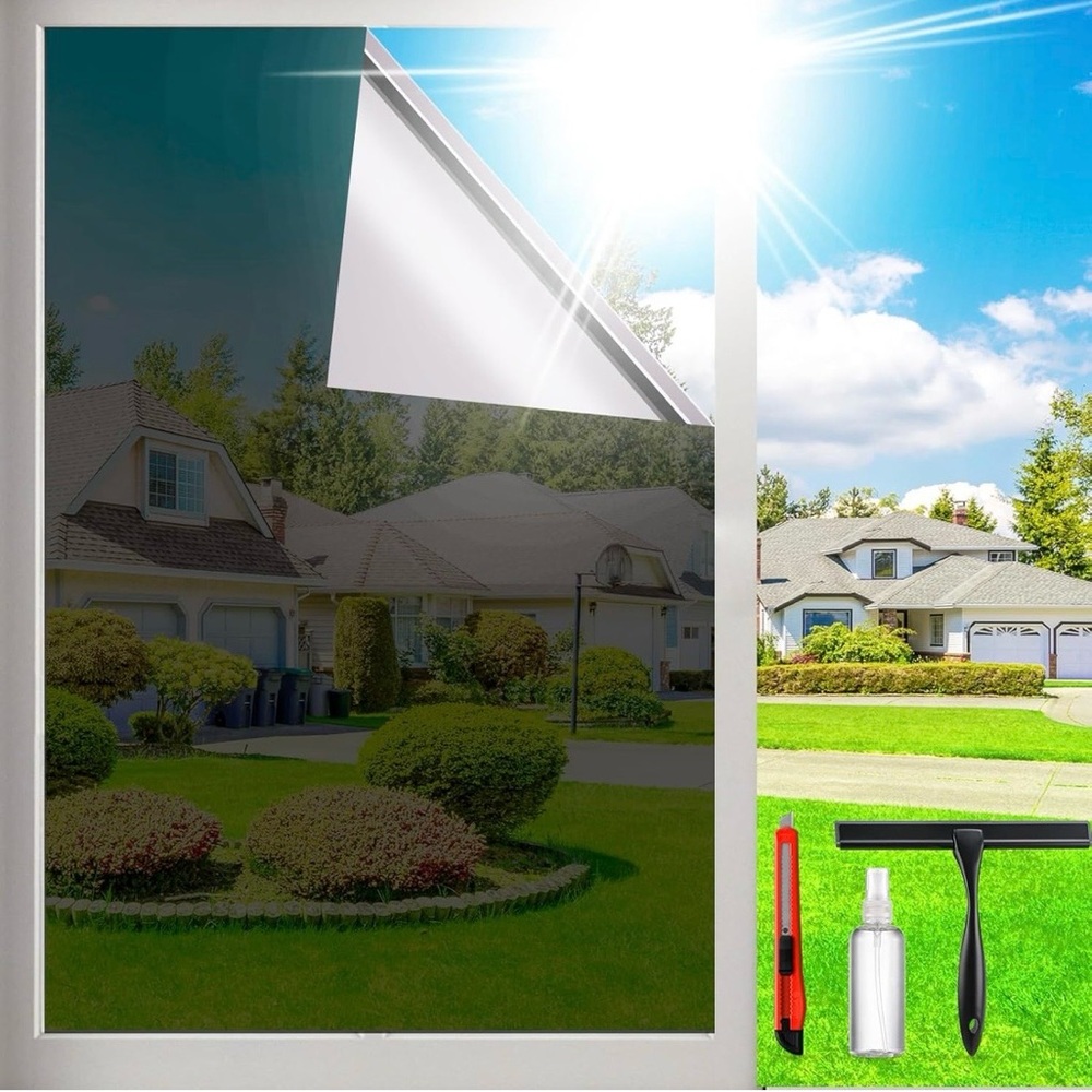 NWT One Way Privacy Window Film Sun/Heat Blocking Window Tint 17.5 “x 78.74 “